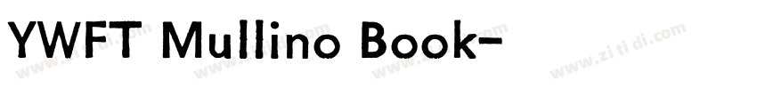 YWFT Mullino Book字体转换